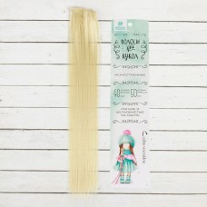 Волосы - тресс для кукол "Прямые" длина волос 40 см, ширина 50 см