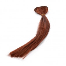 Волосы-трессы для кукол "Прямые" длина волос 30см, ширина 45см (2шт)