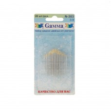 Иглы "Gamma" для шитья №3-9 N-303 20шт.