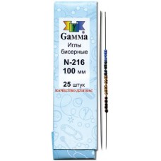 Игла бисерная "Gamma" №100 сталь N-216 d0.5мм