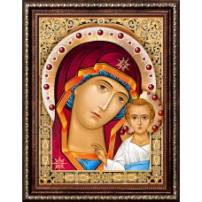 Алмазная живопись АЖ-1841 "Икона Казанская Богородица"