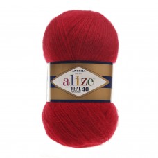 Пряжа ALIZE Angora Real 40 (Ангора реал 40), 40% шерсть, 60% акрил 100гр, 480м