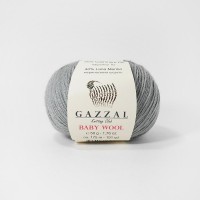 Пряжа GAZZAL Baby Wool (Бэби Вул), 40%шерсть, 20%кашемир, 40%акрил, 50гр, 175м