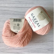 Пряжа GAZZAL Baby Wool (Бэби Вул), 40%шерсть, 20%кашемир, 40%акрил, 50гр, 175м