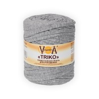 Пряжа VISANTIA "TRIKO" FTM100 Трикотажная лента для рукоделия 92% хлопок, 8% эластан 500г 100м
