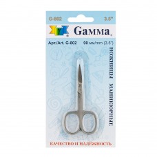 Ножницы "GAMMA" G-802 маникюрные в блистере 90мм