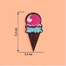 Термоаппликация «Мороженое» 7,2×3,5см