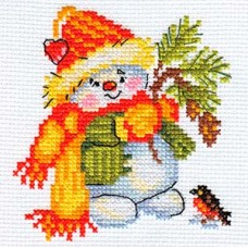 Набор для вышивания "Алиса" 0-059 "Снеговичок"
