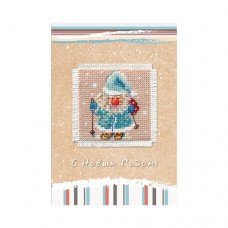 Набор для вышивания "Алиса" 7-01 Открытка "Дед Мороз"