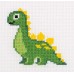 Набор для вышивания "Klart" 12-011 "Динозаврик"