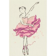 Набор для вышивания "PANNA" C-7072 "Балерина. Роза"